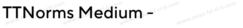 TTNorms Medium 中字体转换
